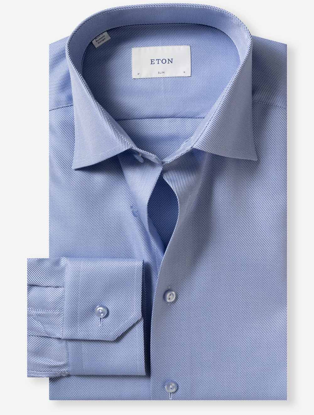 100015415 BLUE 25 E210 Eton Slim Semi Solid Shirt — 7S8A8175.jpg