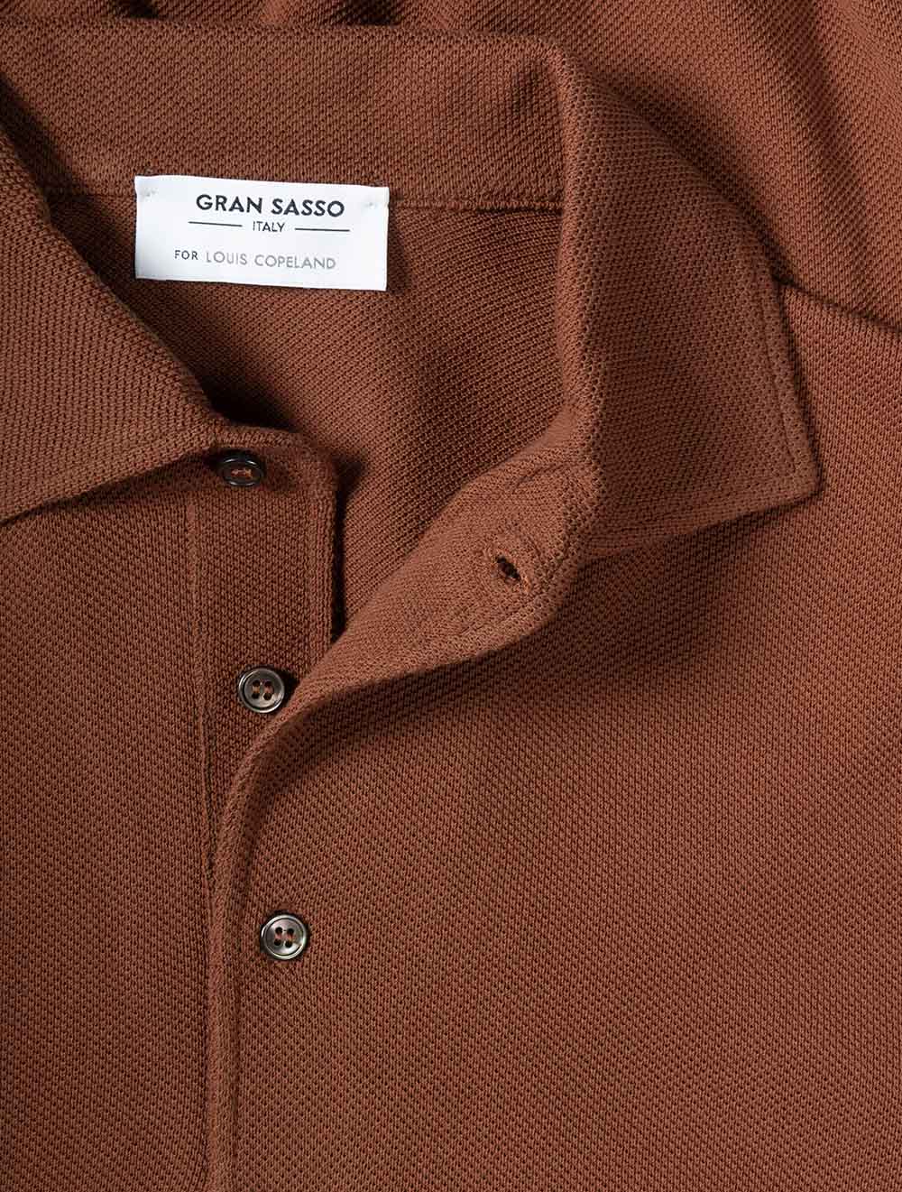 5711420678 R177 E249 Gran Sasso Weave SS 3bttn Polo — 7S8A2702.jpg