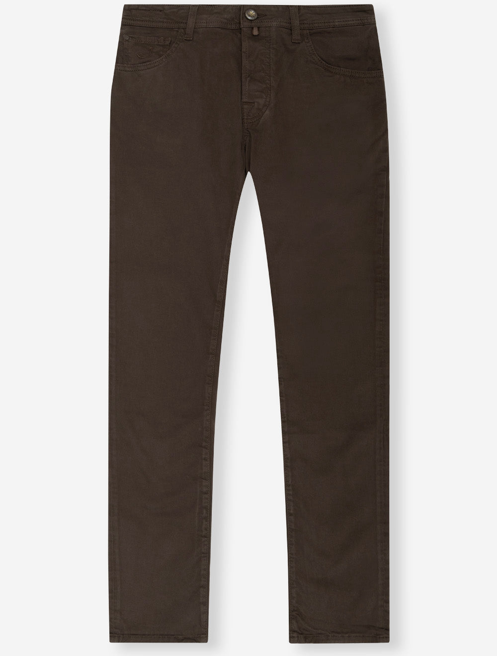 S3651B BROWN F44 E429 J Cohen Bobby Gabardine Trouser — 7S8A9296.jpg