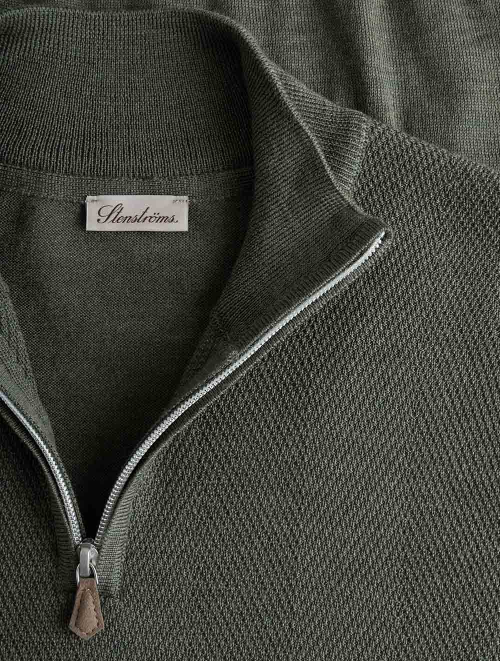 4204201355 GREEN 465 E249 Stenstroms Herringbone Half Zip — 7S8A9892.jpg