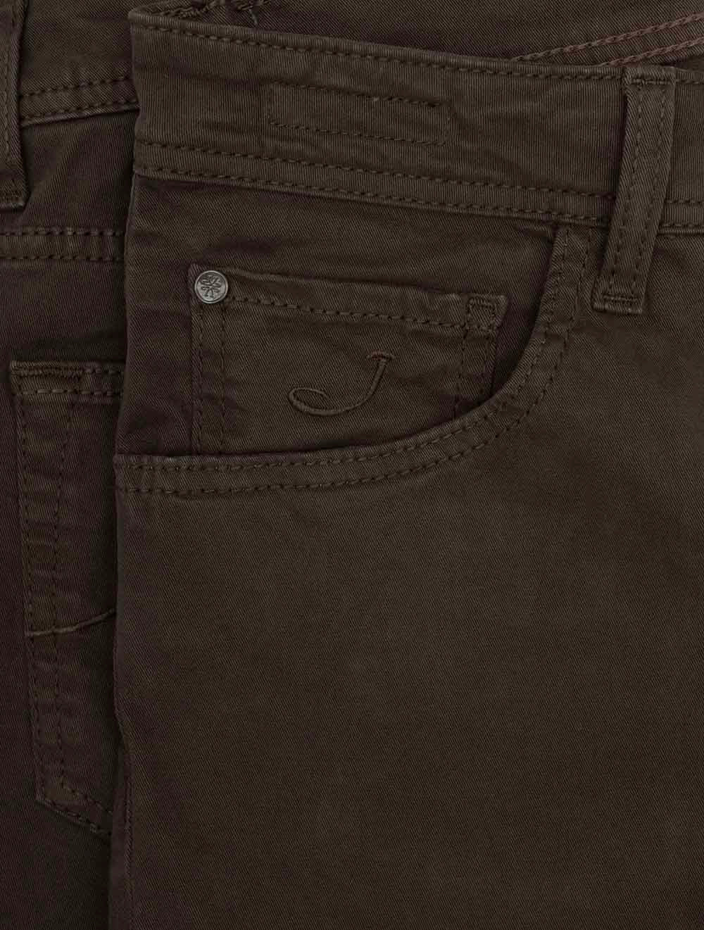 S3651B BROWN F44 E429 J Cohen Bobby Gabardine Trouser — 7S8A9298.jpg