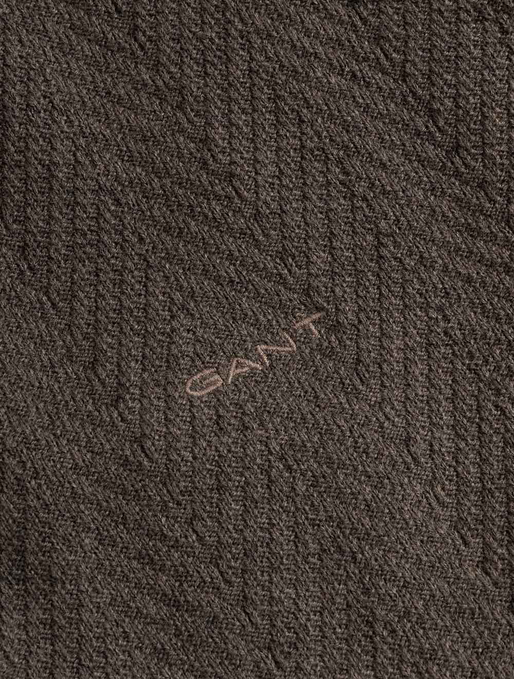 8050333A26 BROWN 281 E160 HERRINGBONE TEXTURE HALF ZIP — 7S8A2712.jpg