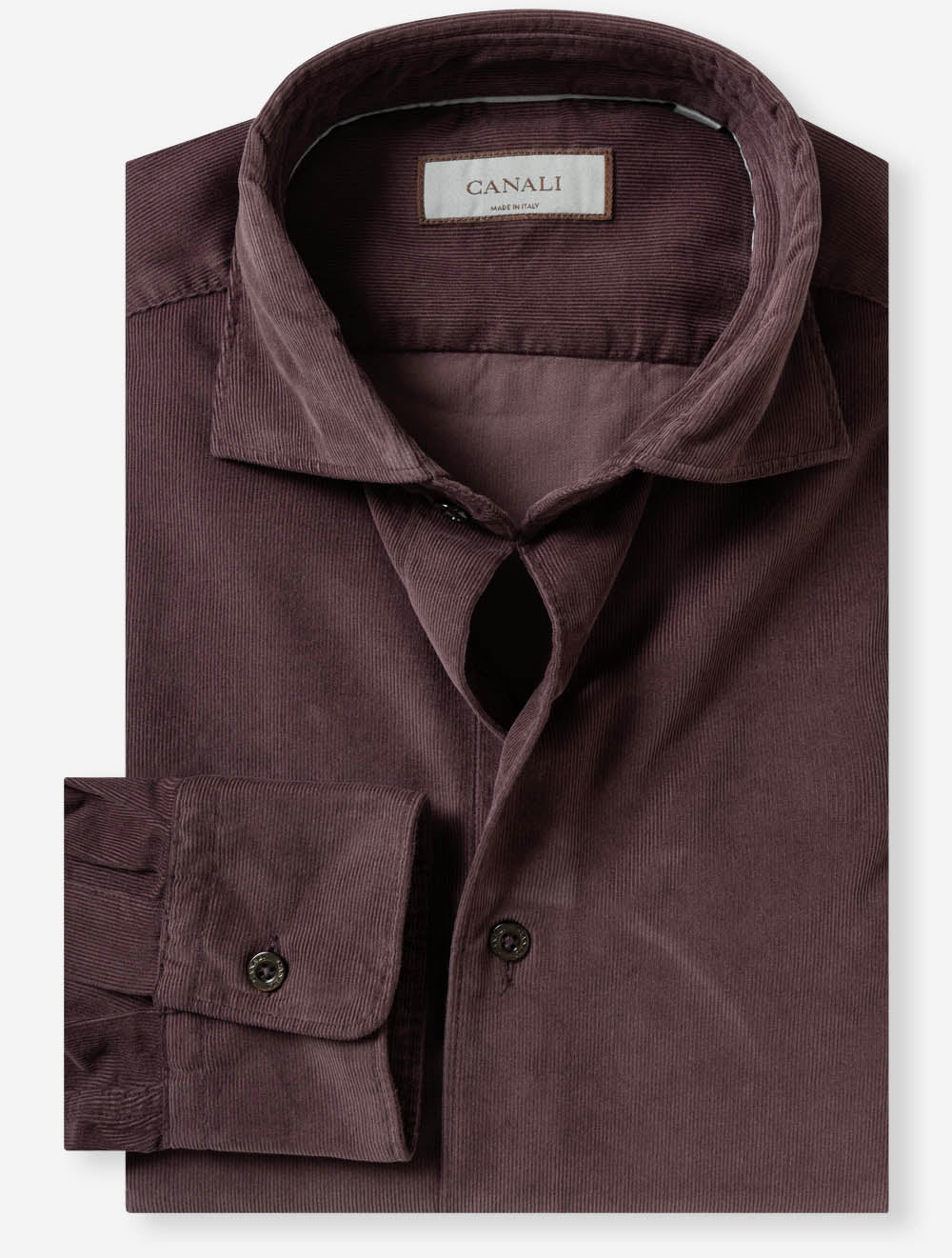 GM03361 WINE 914 E269 Canali Corduroy Casual Shirt — 7S8A8159.jpg