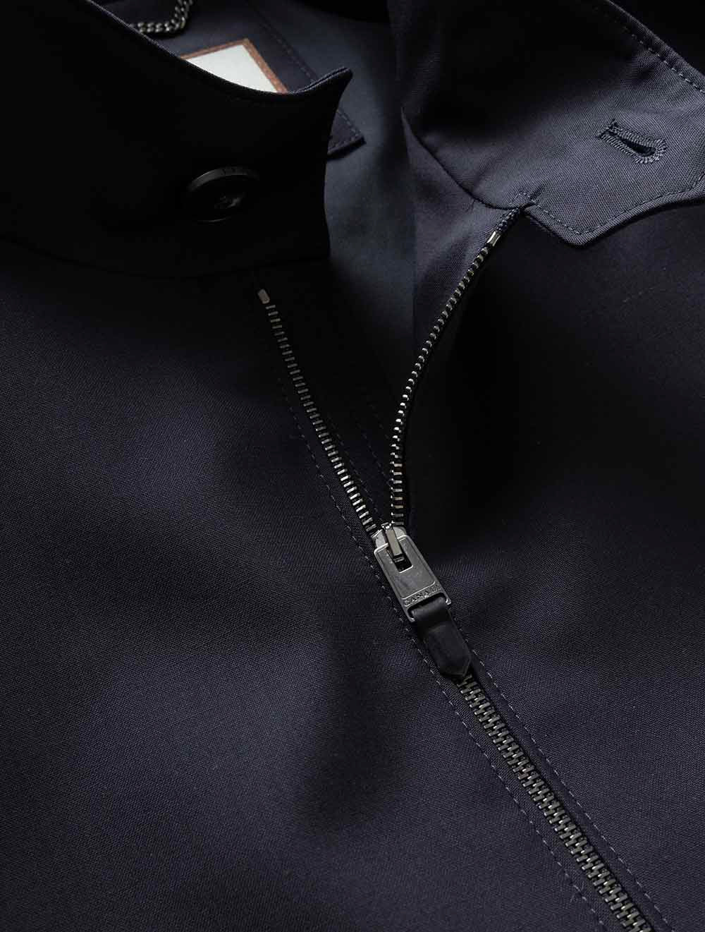 SR03429 NAVY 303 E1199 CANALI Full Zip Plain Blouson — 7S8A5131.jpg