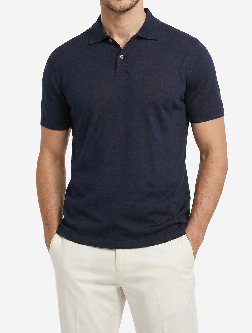 25411208 NAVY 050 E299 PAS Silk Cotton Blend Polo Shir — 25411208 NAVY 050 E299 PAS Silk Cotton Blend Polo Shir2.jpg