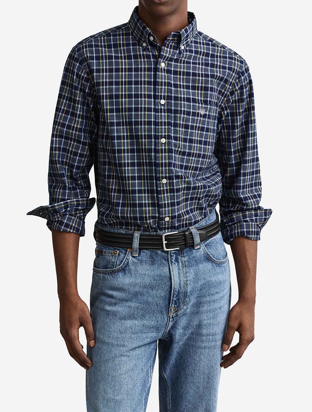3262008A26 INDIGO 969 E130 REG ARCHIVE POPLIN INDIGO CHECK — 2 3262008A26 INDIGO 969 E130 REG ARCHIVE POPLIN INDIGO CHECK.jpg