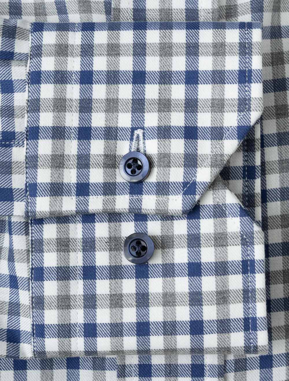 CERVINIA BLUE MIX E189 LC B:D Gingham Check Casual Shi — 7S8A3849.jpg