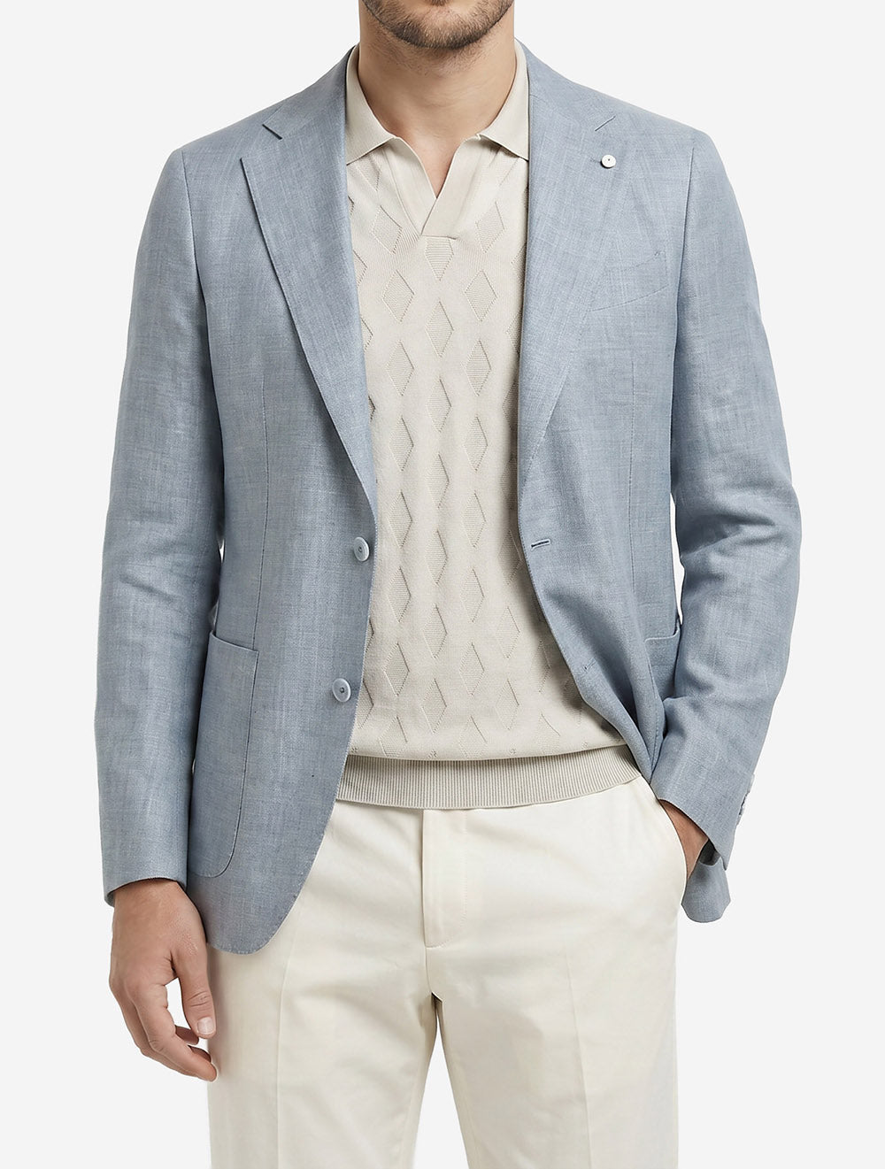 62281 BLUE 2 E1099 LUBIAM Half Lined Sports Jacket — 62281 BLUE 2 E1099 LUBIAM Half Lined Sports Jacket2.jpg