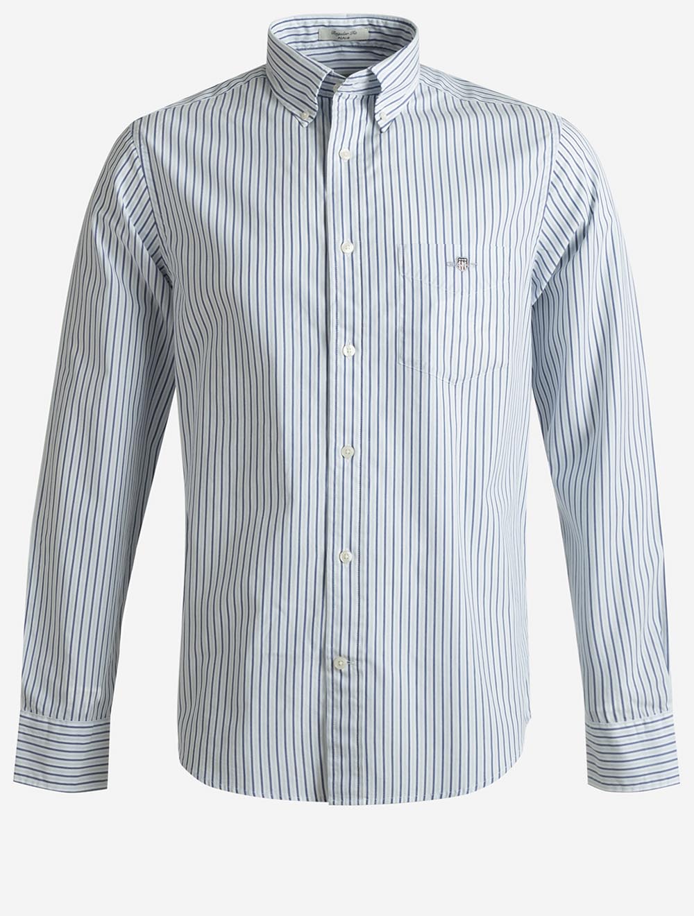 3262001A26 BLUE 457 E110 REG POPLIN STRIPE SHIRT — 1 7S8A8431.jpg
