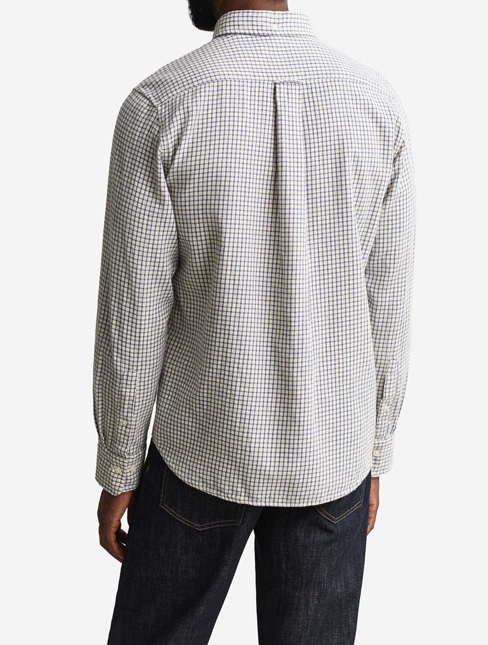 3263034A26 BLUE 476 E130 REG WINDBLOWN FLANNEL CHECK SHIRT — 3 3263034-476-model-bv-1.jpeg