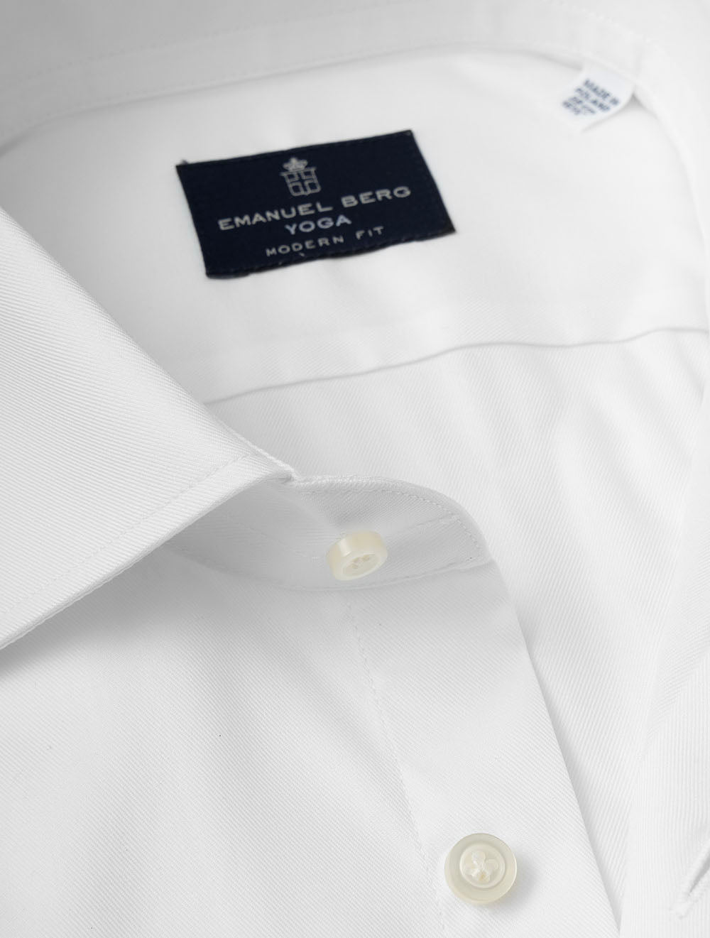 MTM3104 WHITE E199 E Berg Modern Fit Plain Shirt — 7S8A9407.jpg