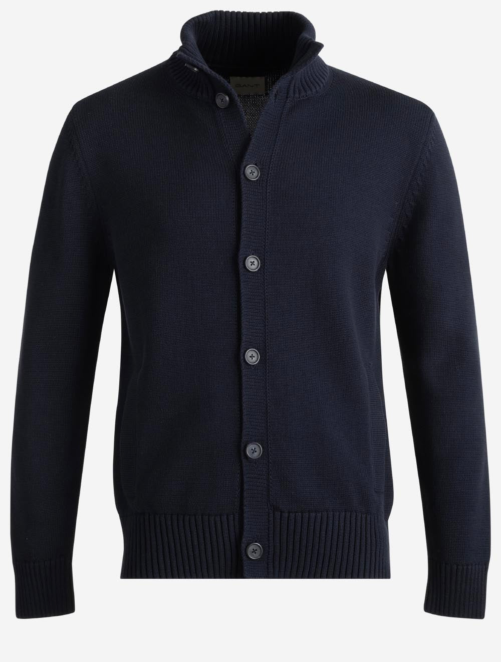 8030306A26 BLUE 433 E220 SUPIMA COTTON BUTTONED CARDIGAN — 7S8A1035.jpg