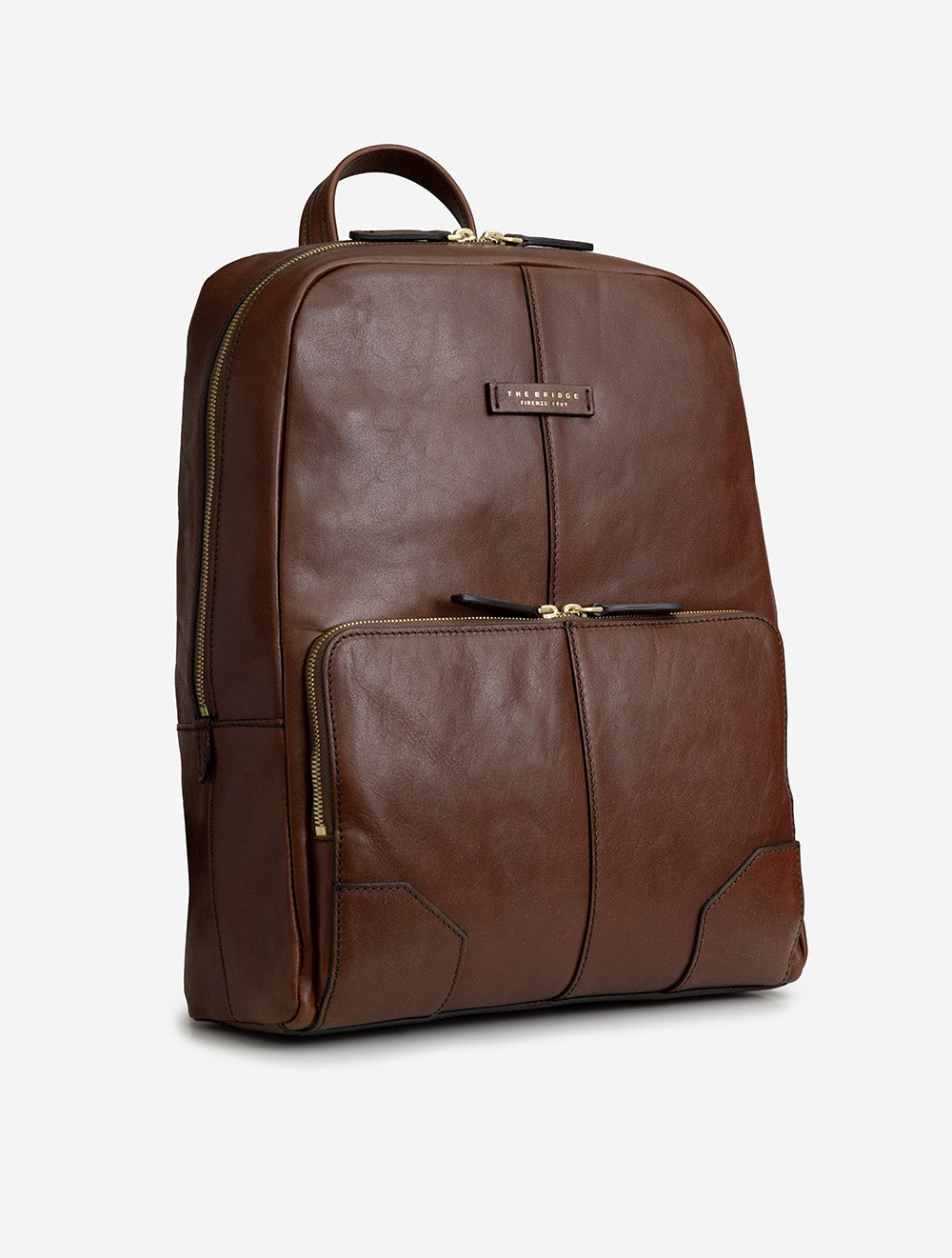 06364001 BROWN:14 E598 THE BRIDGE LEATHER LAPTOP BACKPACK — 7S8A2505.jpg