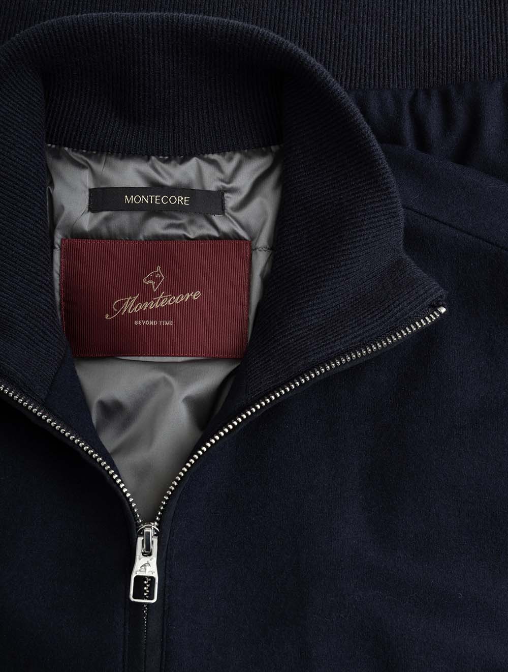 F11MUCX994 NAVY 89 E1049 Montecore Wool Plain Blouson — 7S8A2849.jpg
