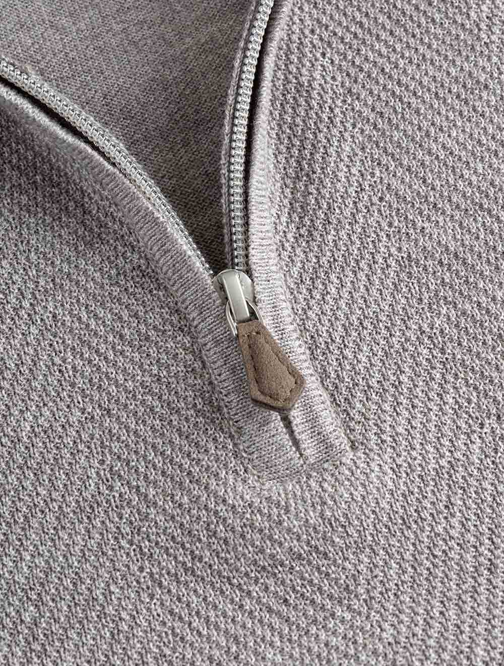 4204201355 BEIGE 245 E249 Stenstroms Herringbone Half Zip — 7S8A9955.jpg