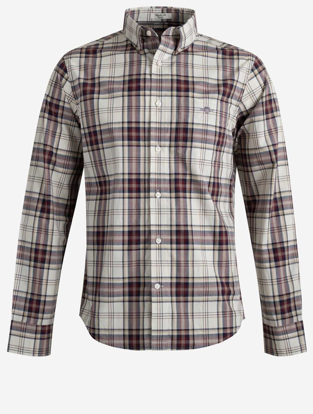 3263001A26 WINE 676 E110 REG POPLIN CHECK SHIRT — 1 7S8A1066.jpg