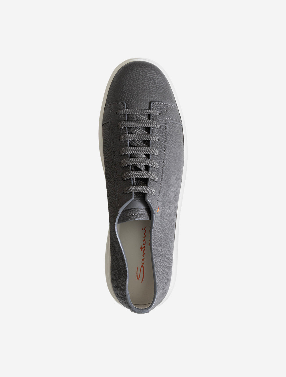 MBCD21571 GREY E450 SANTONI Tumbled Leather Sneaker — 7S8A6591.jpg