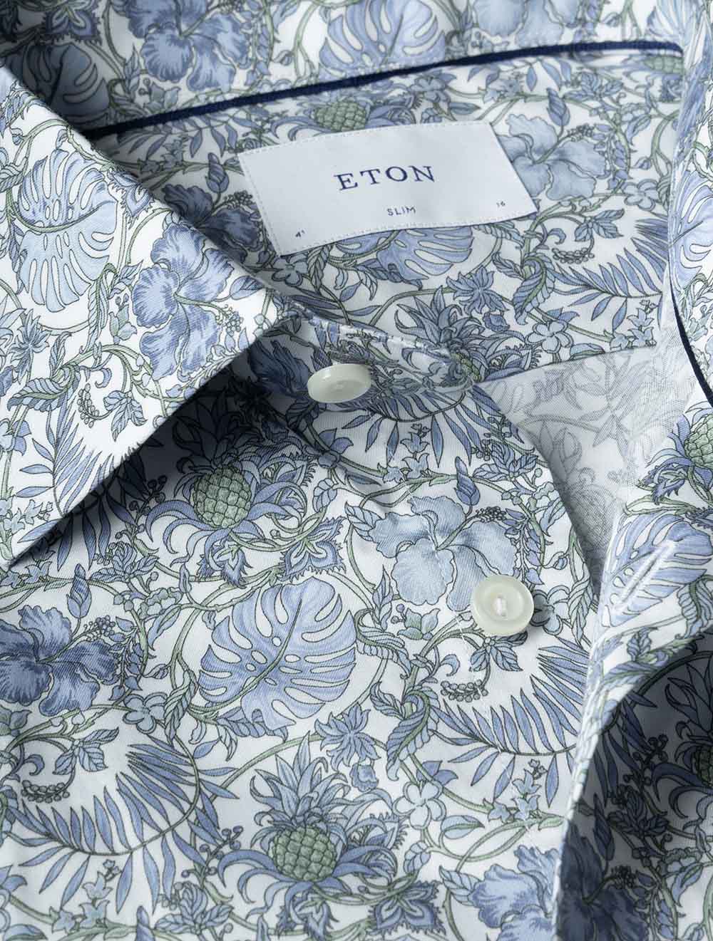 100014841 BLUE 65 E219 ETON Slim Floral Pattern Shirt — 7S8A4953.jpg