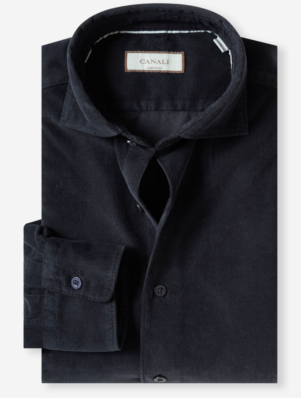 GM03361 NAVY 306 E269 Canali Corduroy Casual Shirt — 7S8A8143.jpg