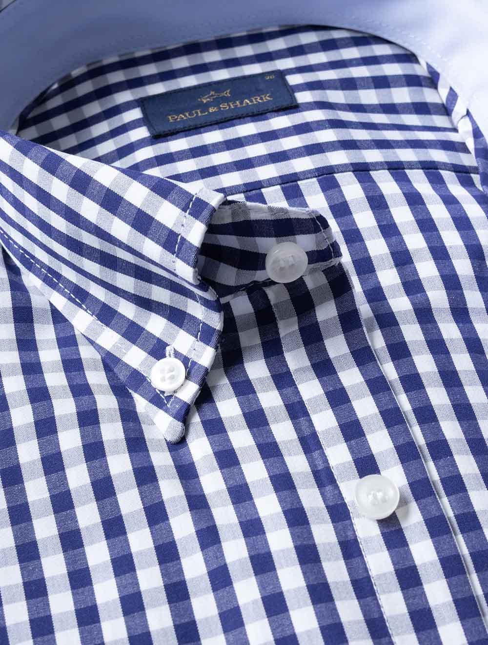 16313138 S51 NAVY E199 PAS Cotton Check Shirt — 7S8A7848.jpg