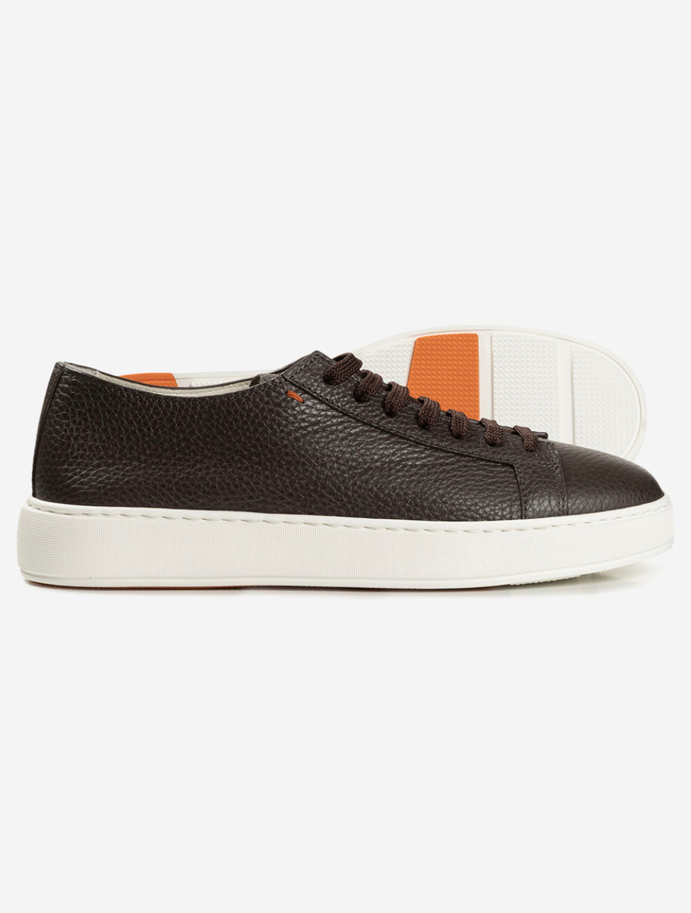 MBCD21571 DBROWN T51 E550 SANTONI Tumbled Leather Sneaker — 7S8A1002.jpg
