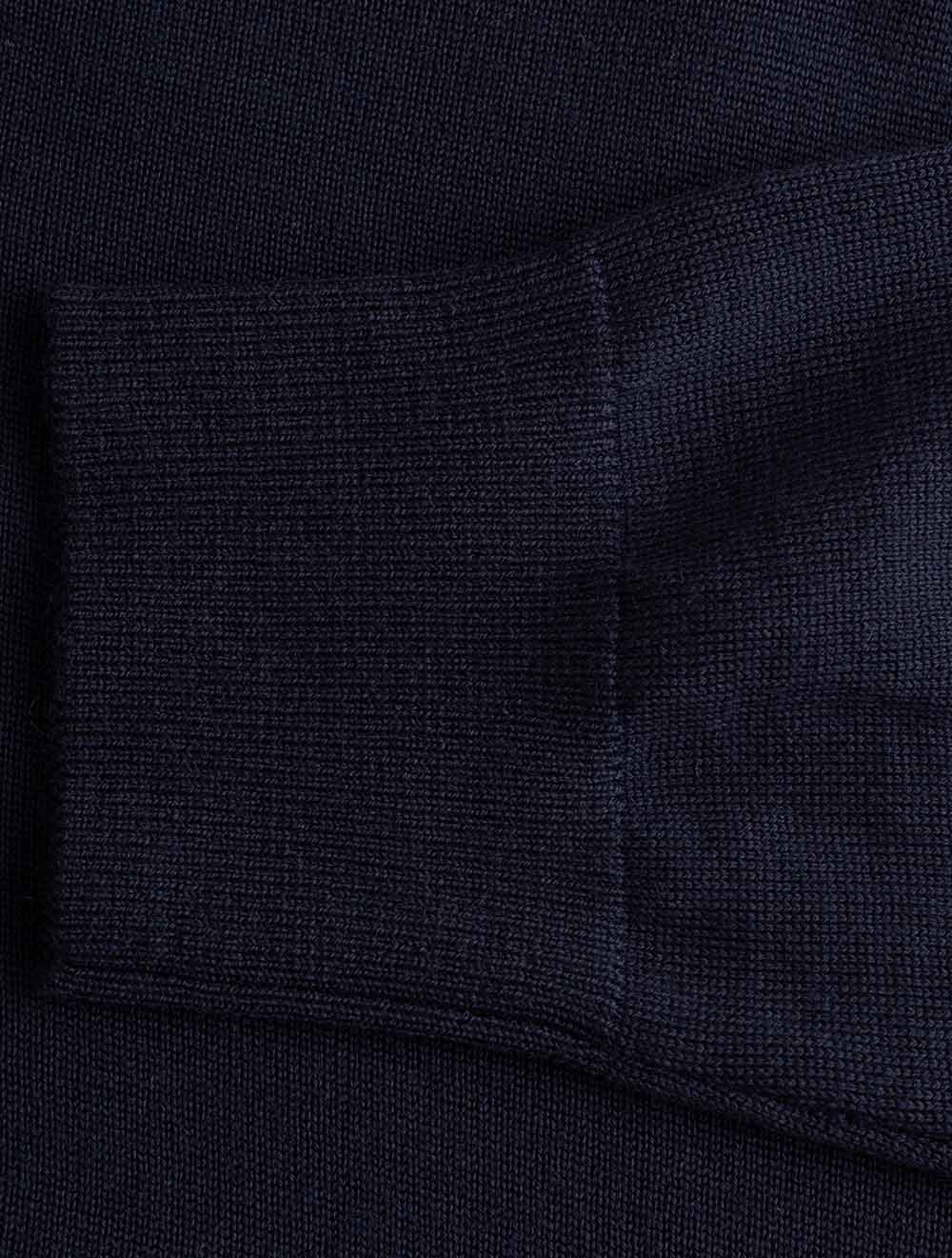 100015332 NAVY 28 E295 ETON Merino Half Zip Sweater — 7S8A1767.jpg