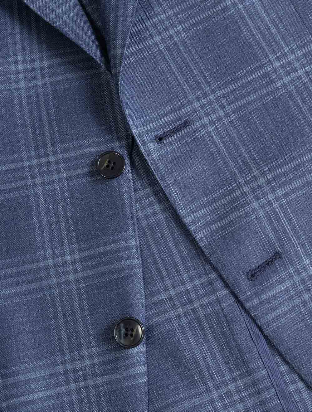 62276 BLUE 2 E1099 LUBIAM Half Lined Check Jacket — 7S8A5895.jpg