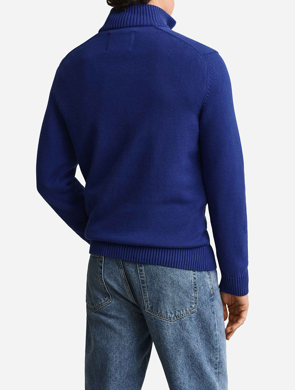 8030170A26 BLUE 435 E140 COTTON KNIT HALF ZIP SWEATER — 3 8030170A26 BLUE 435 E140 COTTON KNIT HALF ZIP SWEATER2.jpg