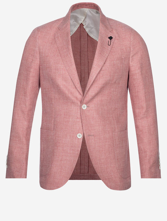LARDINI Linen Mix Sport Jacket Pink