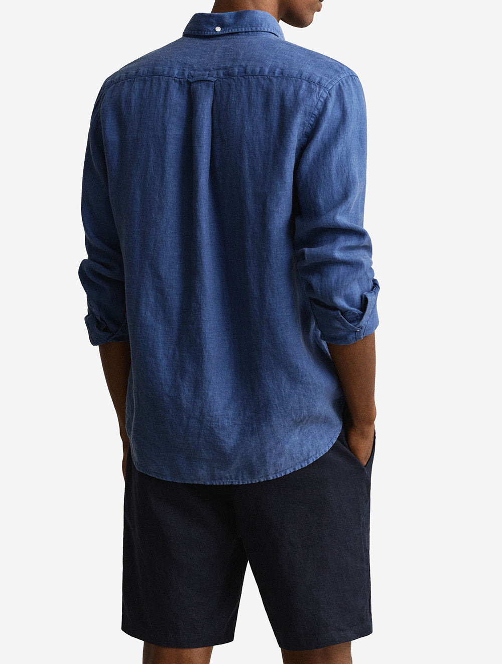 Linen Regular Fit Shirt Vintage Blue