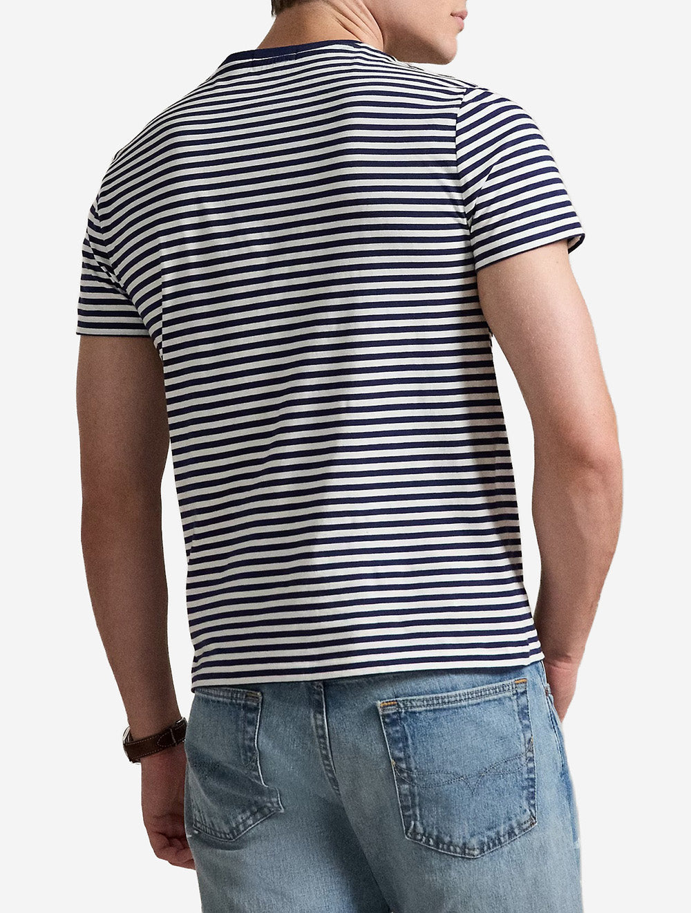Striped Crew T-Shirt Navy