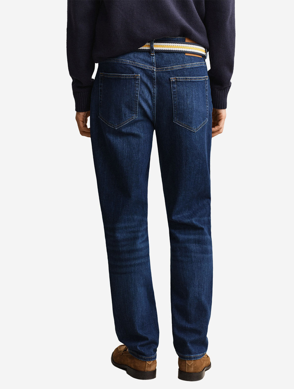 Regular Fit Jeans Dark Blue Broken In