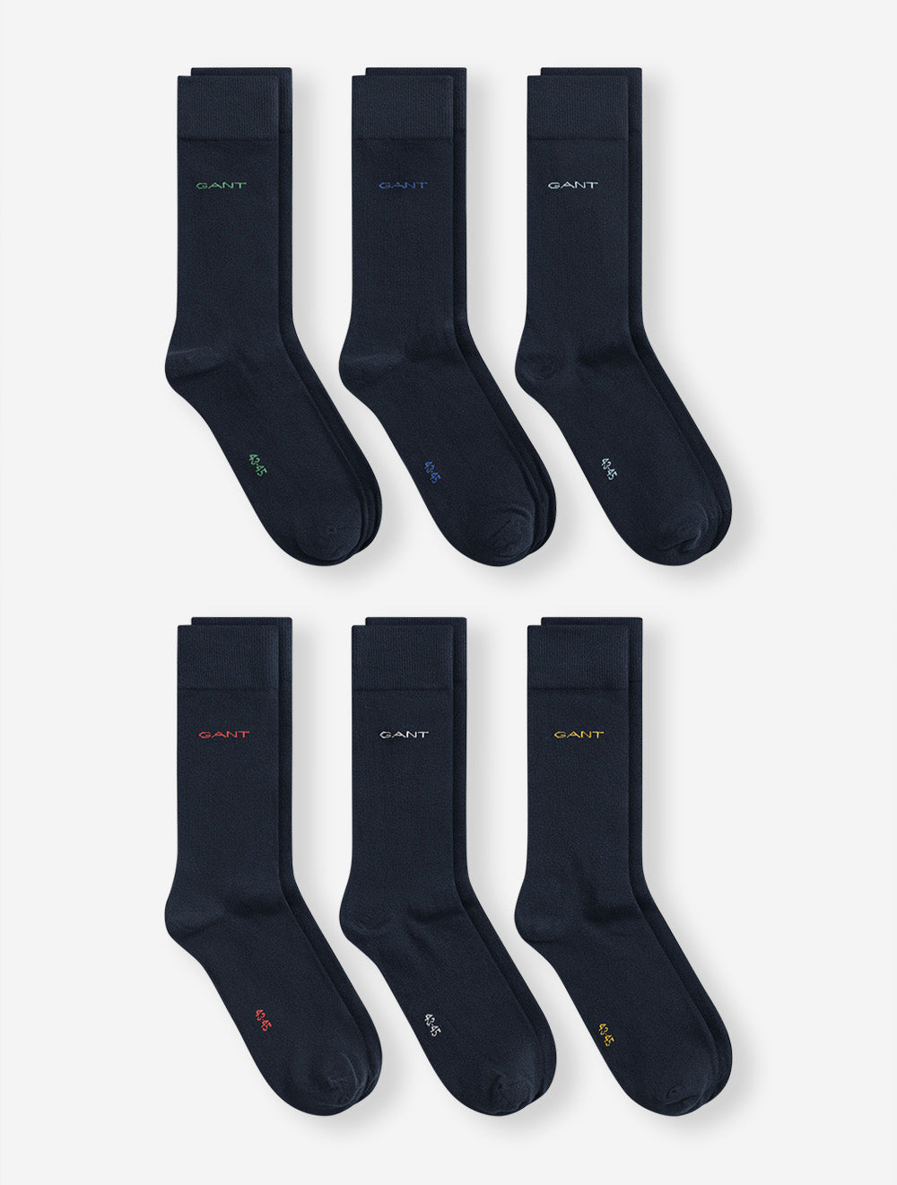 Soft Cotton Socks 6-Pack Marine