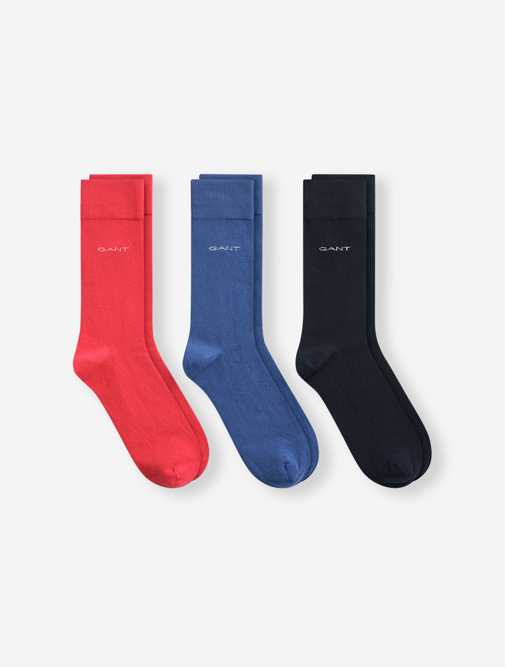 Soft Cotton Socks 3-Pack Rose Red