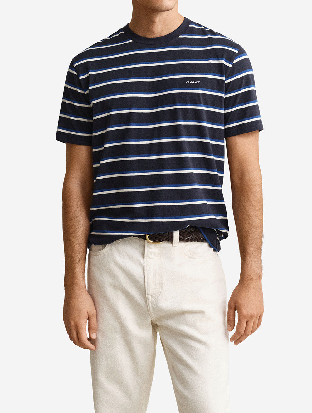 Multistripe Short Sleeve T-Shirt Evening Blue