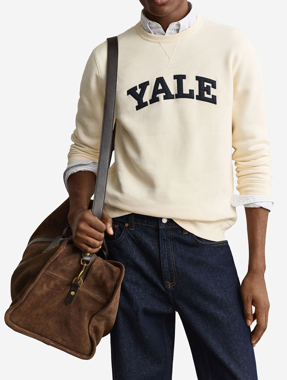 Crew Neck Sweatshirt Cream
