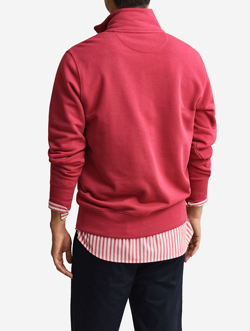 Regular Shield Half Zip Sweat Rose Red