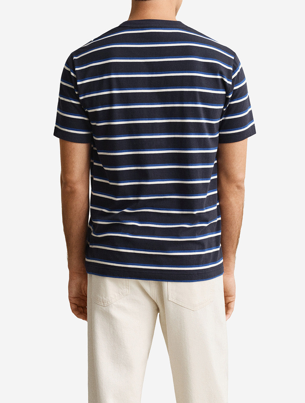 Multistripe Short Sleeve T-Shirt Evening Blue