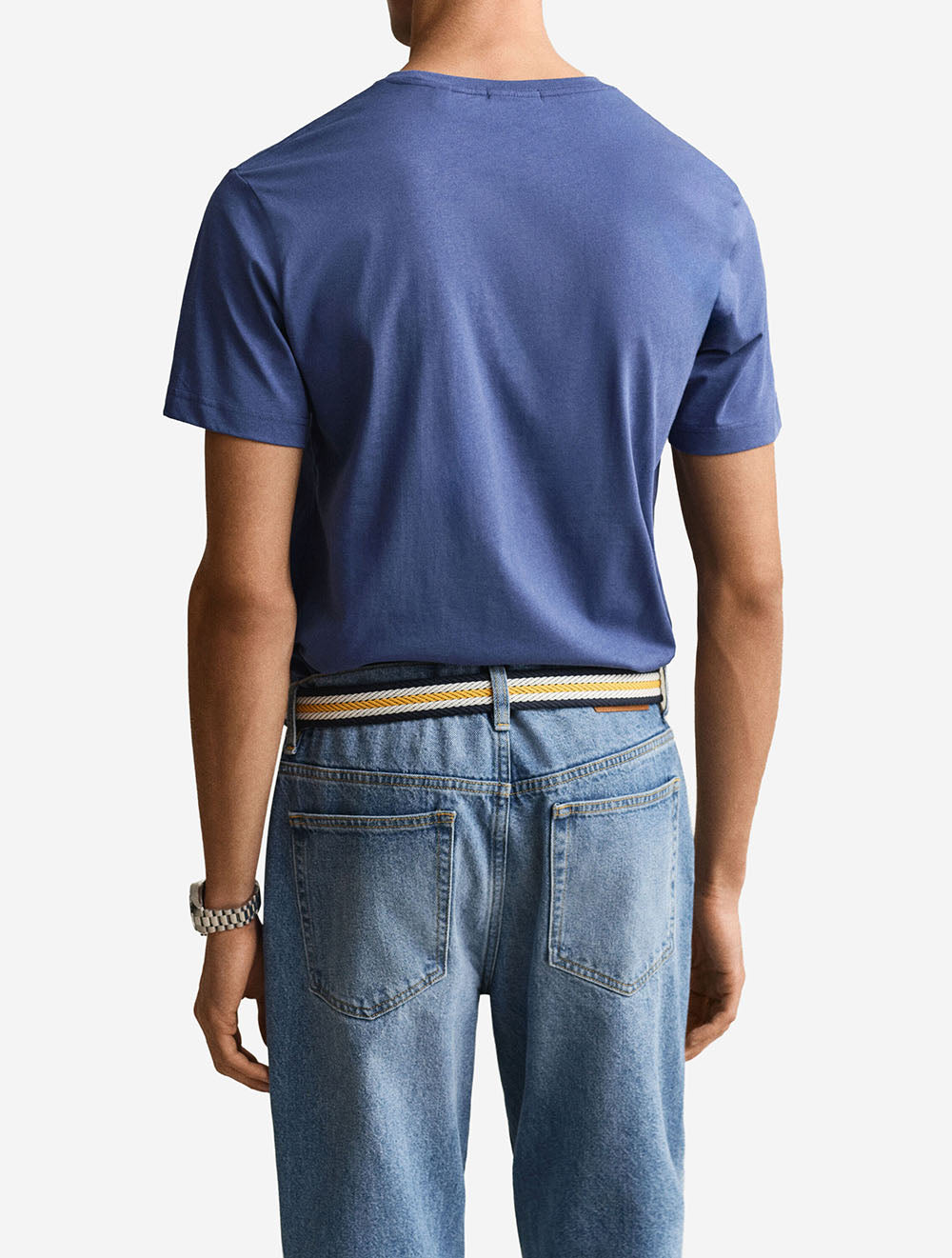Regular Shield Short Sleeve T-Shirt Vintage Blue