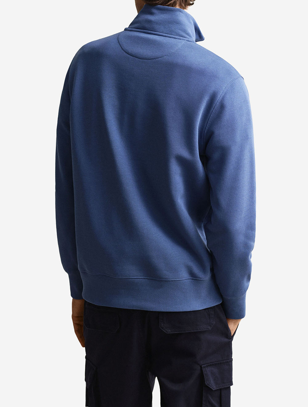 Regular Shield Half Zip Sweat Vintage Blue