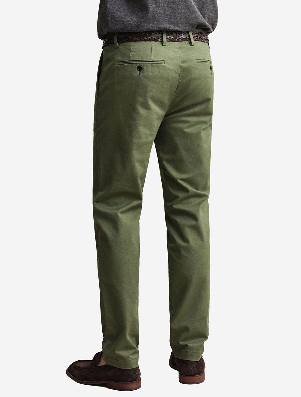 Slim Smart Chinos Dry Herb Green