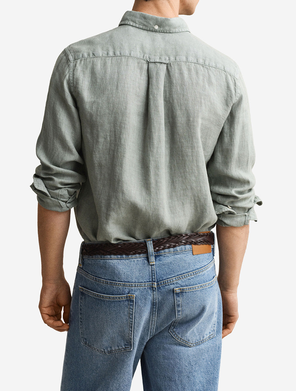 Linen Regular Fit Shirt Ceramic Grey