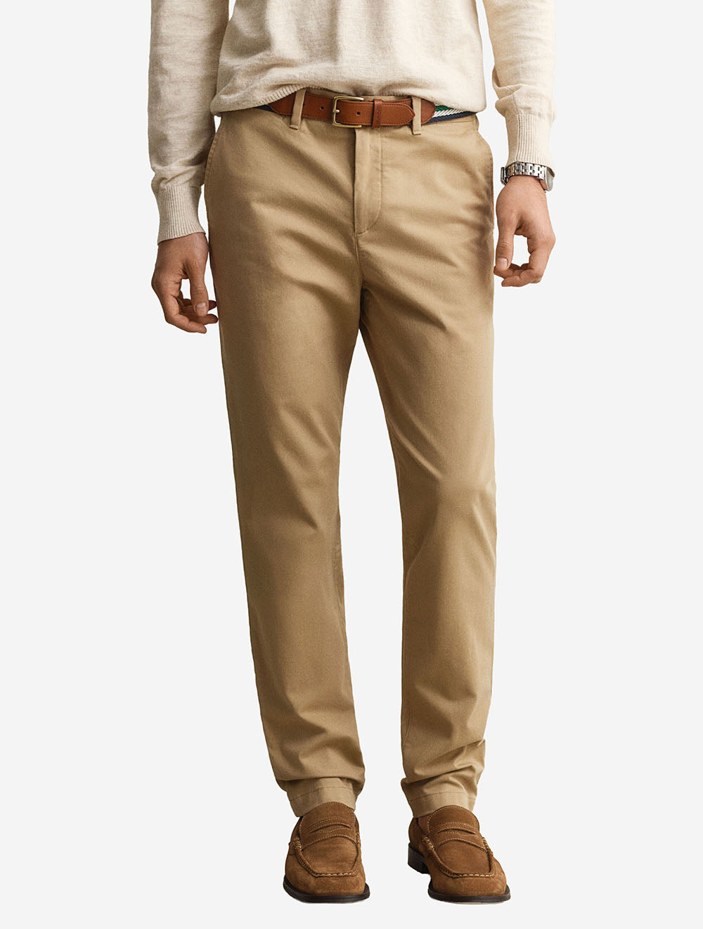 Slim Classic Chinos Dark Khaki