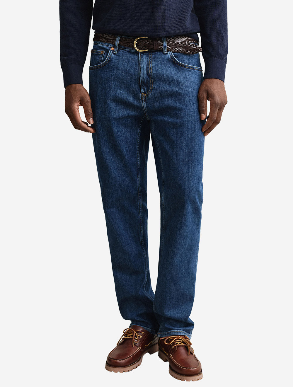 Regular Clean Wash Jeans Mid Blue Vintage