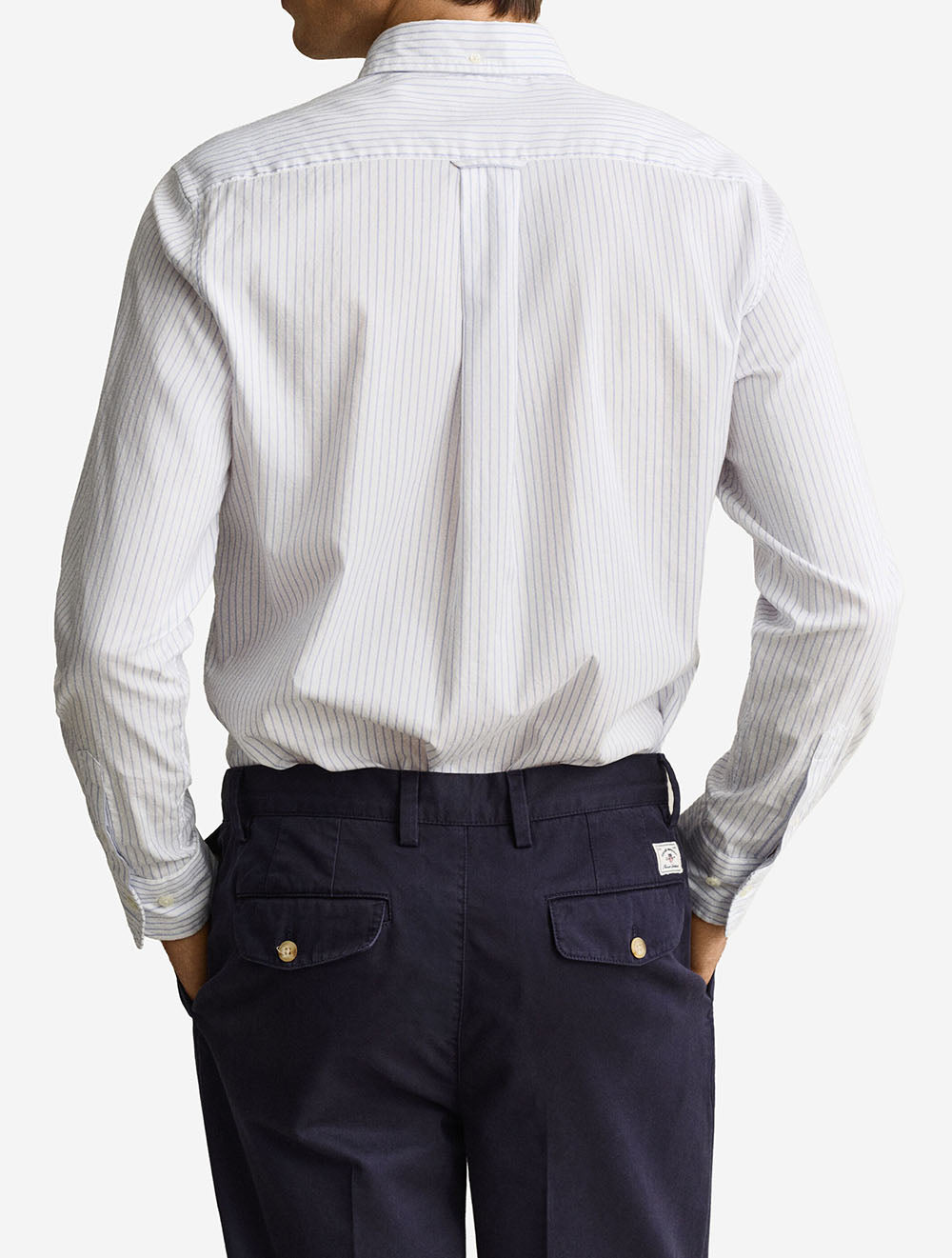 Regular Fit Oxford Stripe Shirt Blue