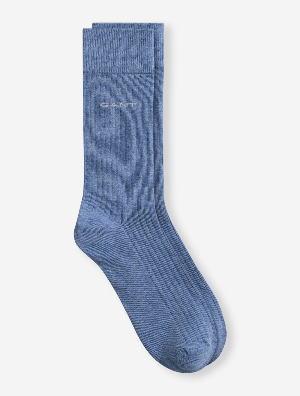 Rib Socks Denim Blue Melange