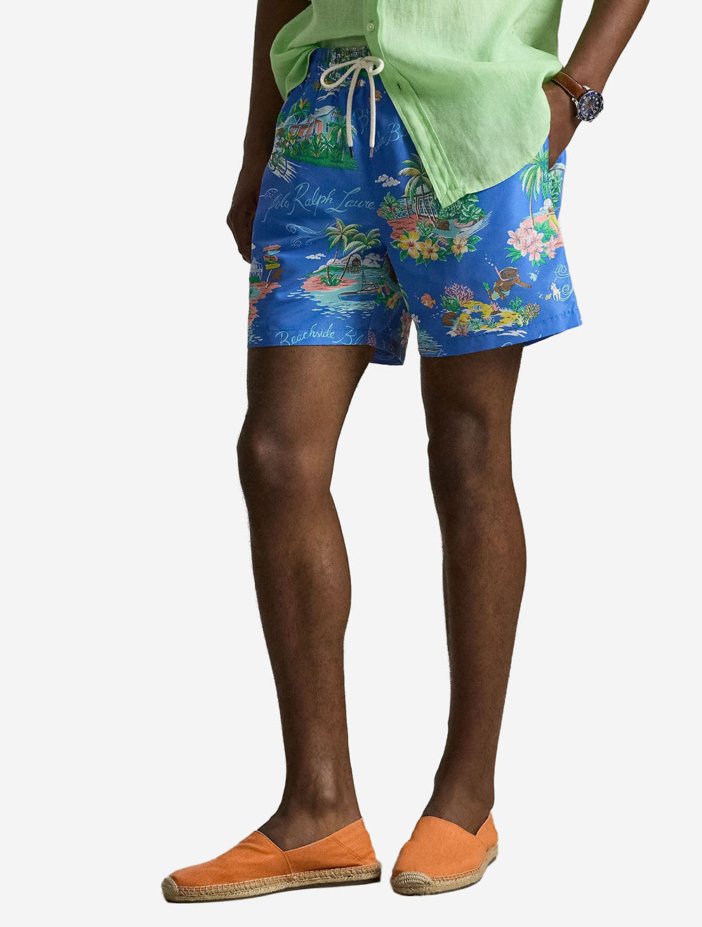 Bahamas Swimming Trunks Blue