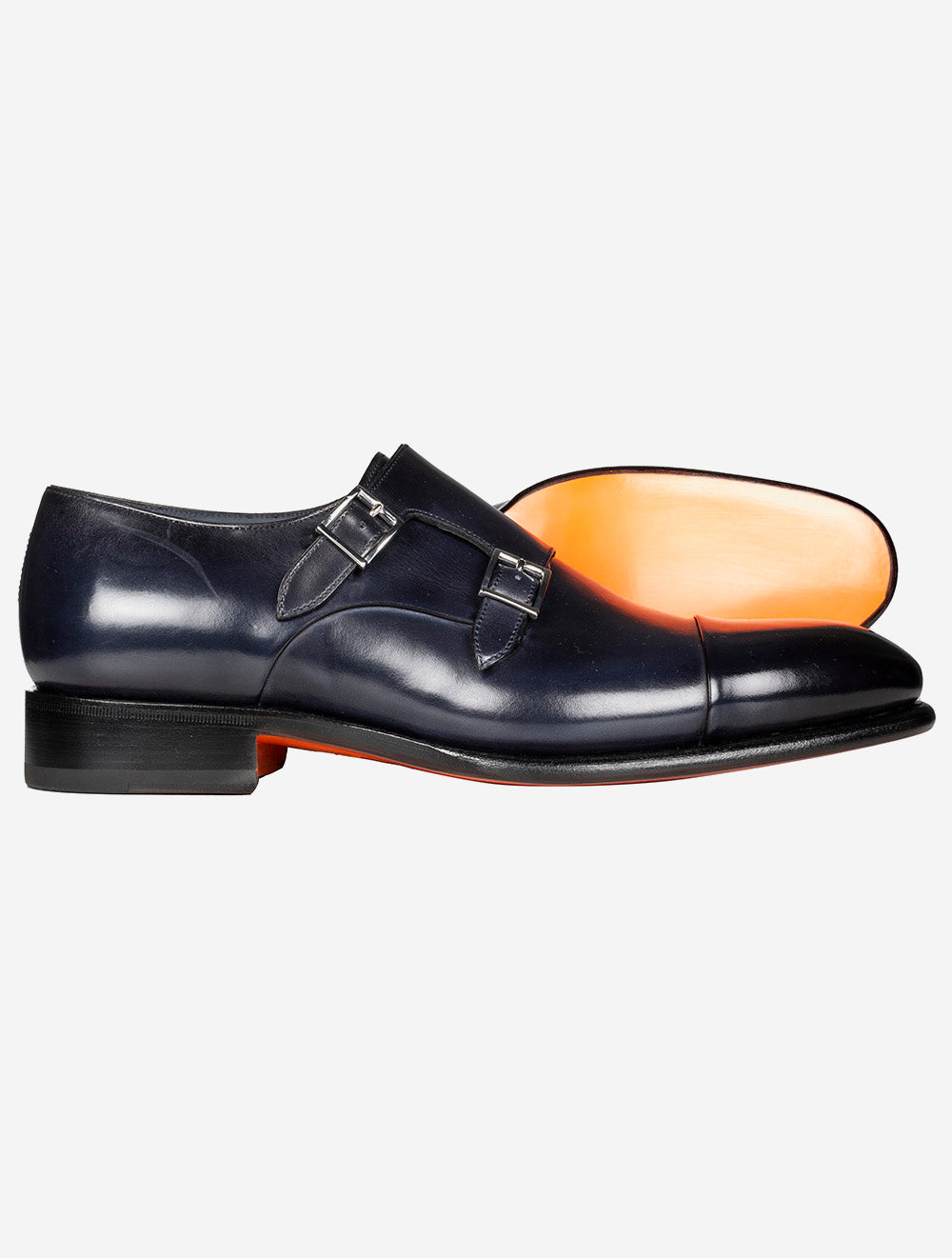 Double Monk Shoe Navy
