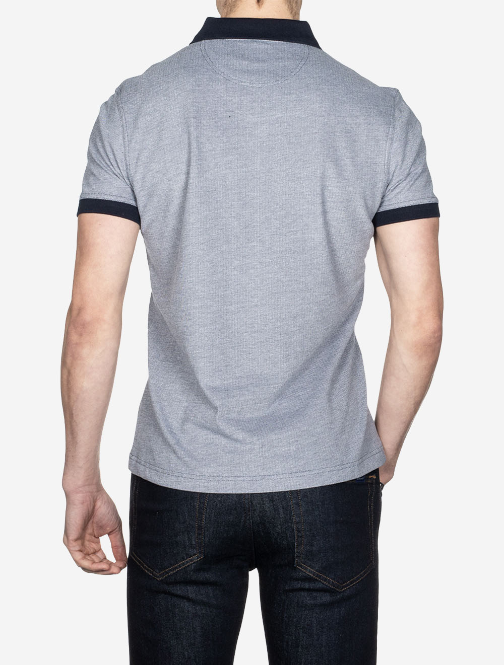Barbour Essential Sports Polo Mix Dark Blue AI2