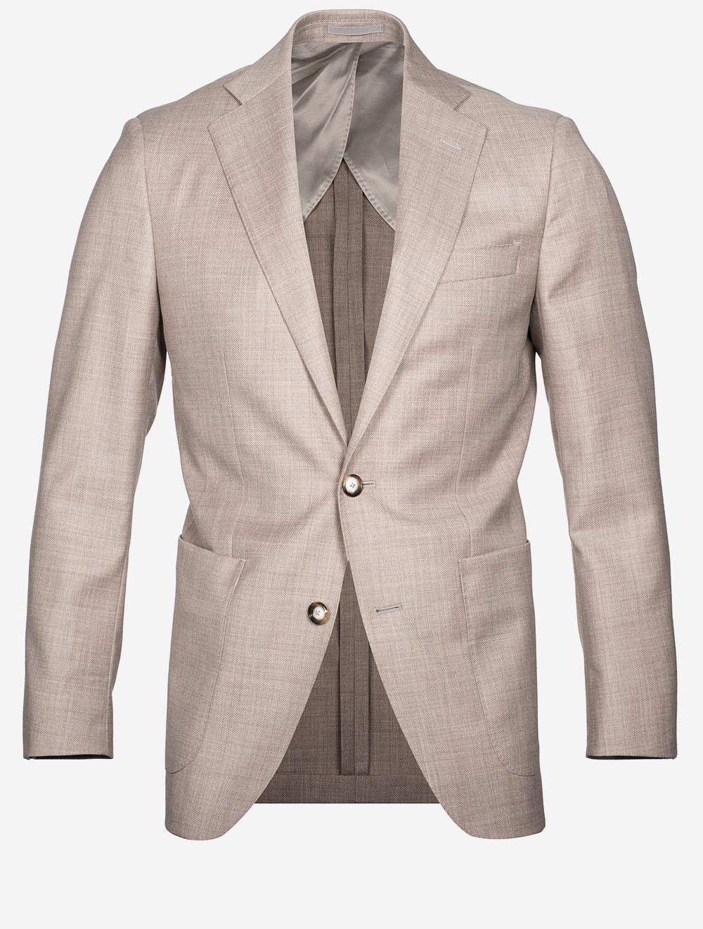 Half Lined Patch Pocket Sports Jacket Stone